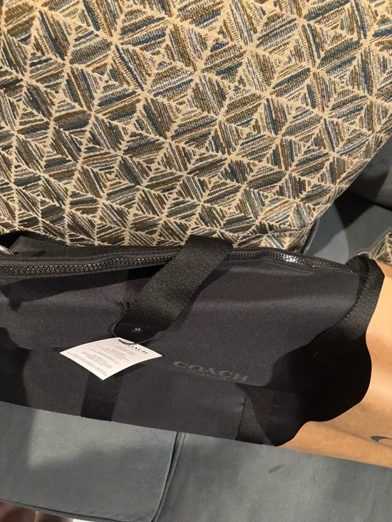 Coach Black Duffel Travel Bag with Shoulder Strap - Picture 6 of 8